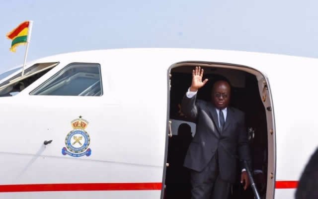 Akufo-Addo leaves Ghana for Ivory Coast, Guinea and UK