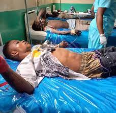 Some of the Appiatse explosion victims receiving treatment at the hospital