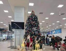 Christmas tree at Kotoka International Airport