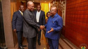 John Mahama with Akufo-Addo