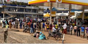 long queues at telcos offices