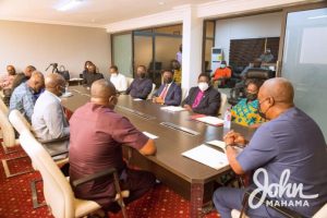 top religious leaders pay a visit to John Mahama's office
