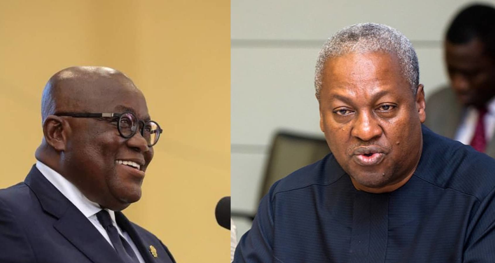 John Mahama and Nana Addo
