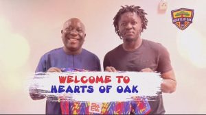 Sulley Muntari at his Hearts of Oak unveiling