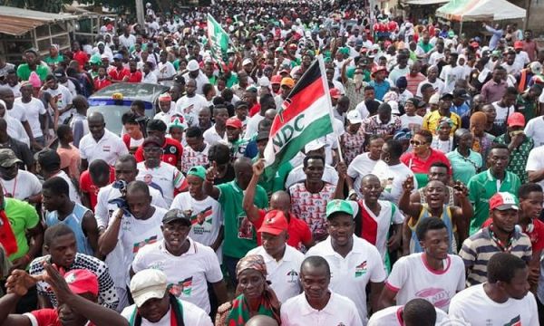 NDC members at a rally