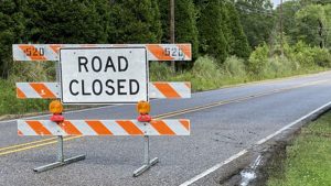 blocked road