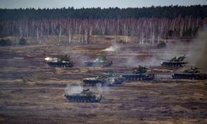 Russian troops at Ukrainian borders