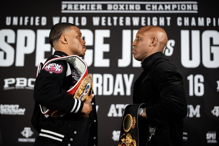Errol Spence Jnr and Yordenis Ugas