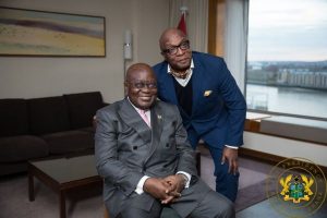 Akufo-Addo with Peter Okwoche