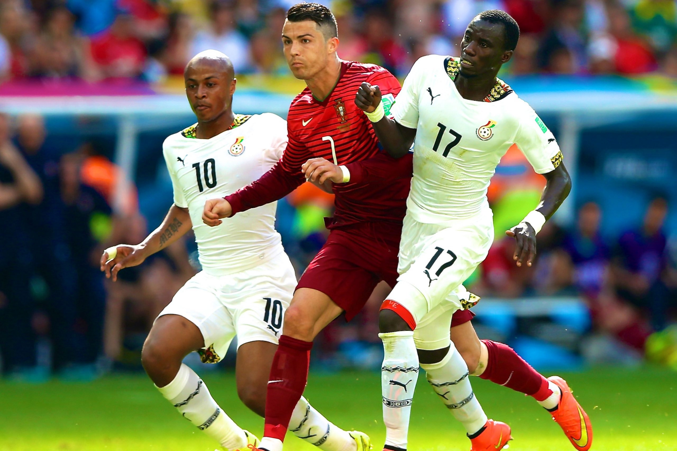 Ghana versus Portugal in Brazil 2014 World Cup