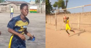 grid of Mabel Mawusi Dogah - Mepe Peace Ladies goalkeeper