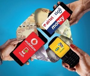 MTN, AirtelTigo and Vodafone Mobile Money mockup