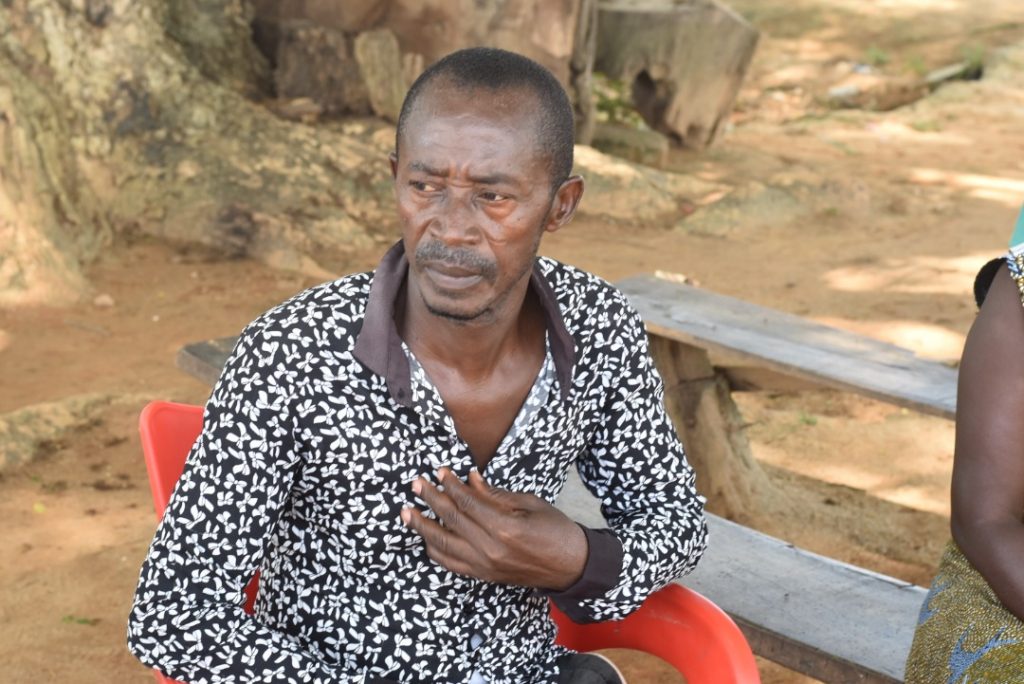 Yaw Akowuah, father of one of the victims who had a bullet penetrate his buttocks.