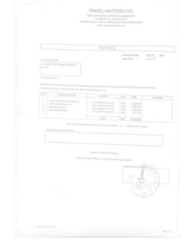 Screenshots of documents releasing vehicles to ex-president Mahama