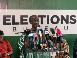 John Asiedu Nketiah - NDC general secretary at the press conference on September 15, 2022