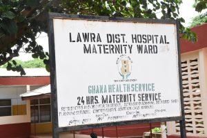 Lawra District Hospital signage