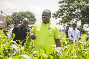 NSS officials at one of the scheme's farms