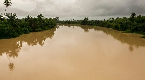 River Pra polluted by illegal mining activities
