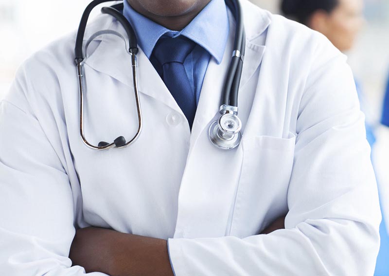 mid-shot of a doctor