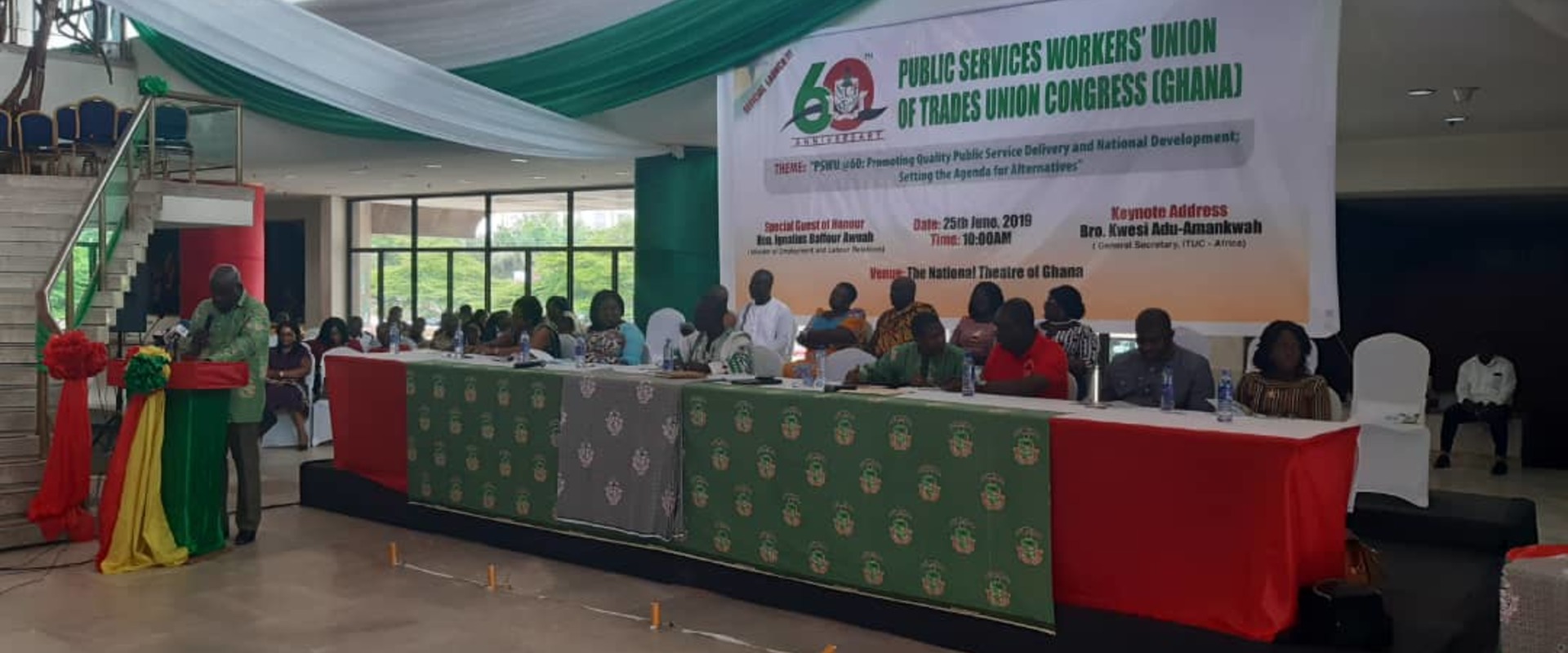 PSWU at a conference