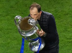 Thomas Tuchel with the UCL trophy