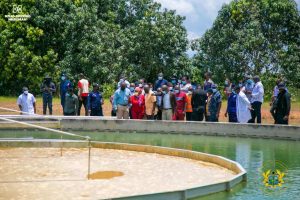 Sanitation Minister Cecilia Abena Dapaah tours water treatment plants