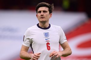 Harry Maguire playing for England