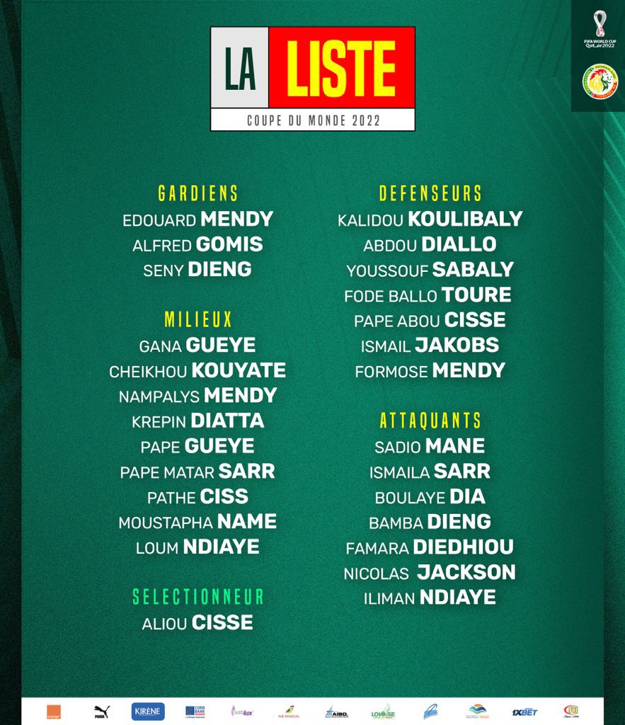 Senegal squad