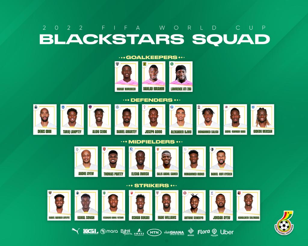 Black Stars squad