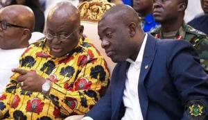 Nana Addo with Kojo Oppong Nkrumah