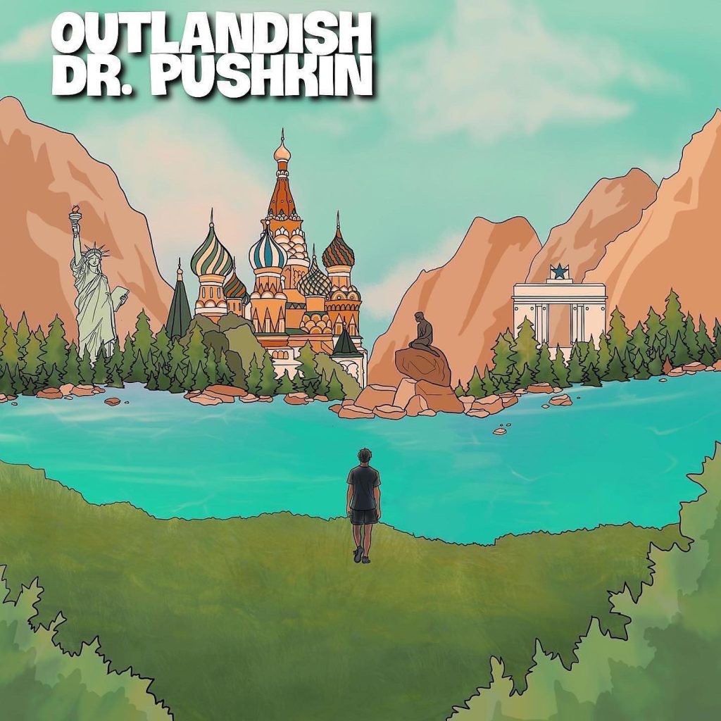 Dr Pushkin's Outlandish album cover art concept